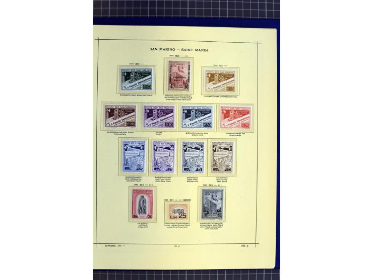 1841-1944, ungebrauchte und gestempelte Sammlung mit vielen guten Werten und Sätzen in 3 Alben