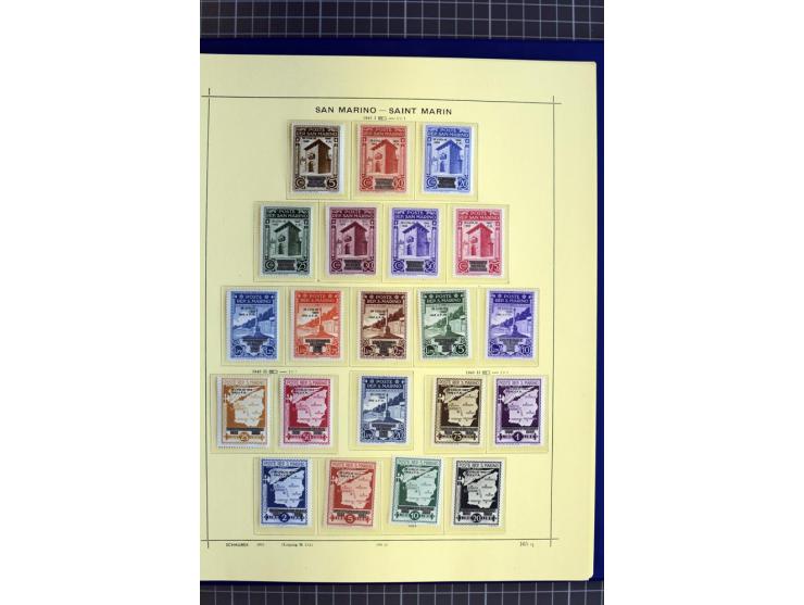 1841-1944, ungebrauchte und gestempelte Sammlung mit vielen guten Werten und Sätzen in 3 Alben