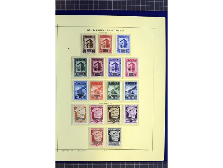 1841-1944, ungebrauchte und gestempelte Sammlung mit vielen guten Werten und Sätzen in 3 Alben