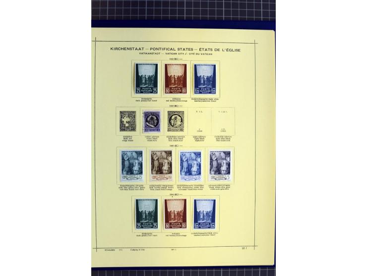 1841-1944, ungebrauchte und gestempelte Sammlung mit vielen guten Werten und Sätzen in 3 Alben