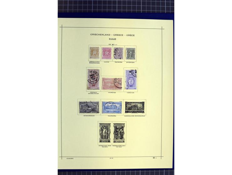1841-1944, ungebrauchte und gestempelte Sammlung mit vielen guten Werten und Sätzen in 3 Alben