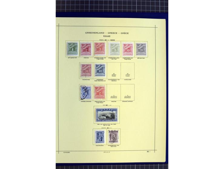 1841-1944, ungebrauchte und gestempelte Sammlung mit vielen guten Werten und Sätzen in 3 Alben