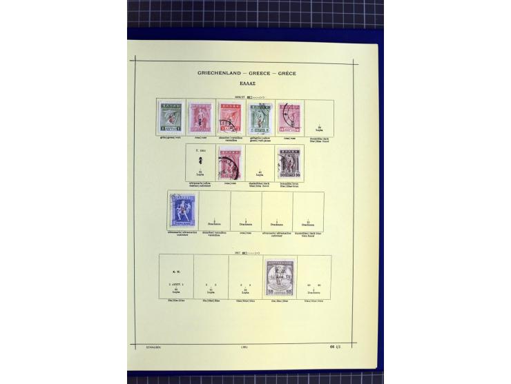 1841-1944, ungebrauchte und gestempelte Sammlung mit vielen guten Werten und Sätzen in 3 Alben