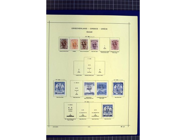 1841-1944, ungebrauchte und gestempelte Sammlung mit vielen guten Werten und Sätzen in 3 Alben