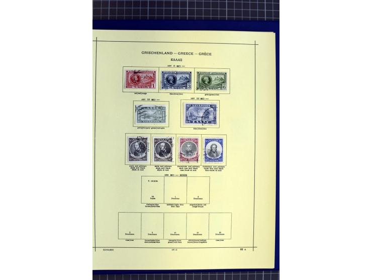 1841-1944, ungebrauchte und gestempelte Sammlung mit vielen guten Werten und Sätzen in 3 Alben