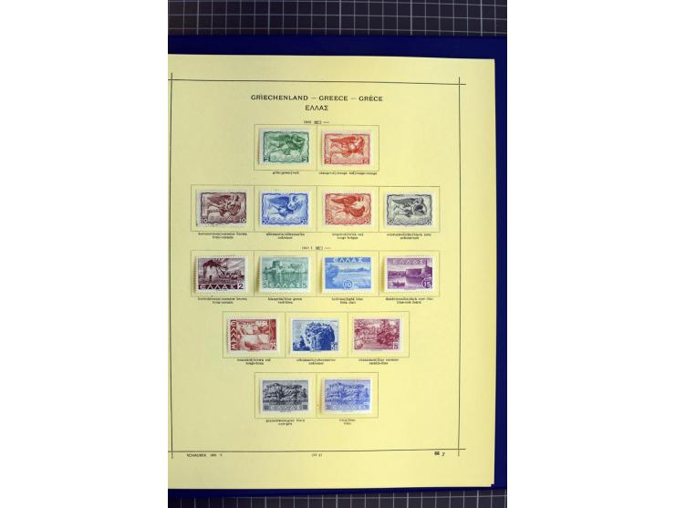 1841-1944, ungebrauchte und gestempelte Sammlung mit vielen guten Werten und Sätzen in 3 Alben