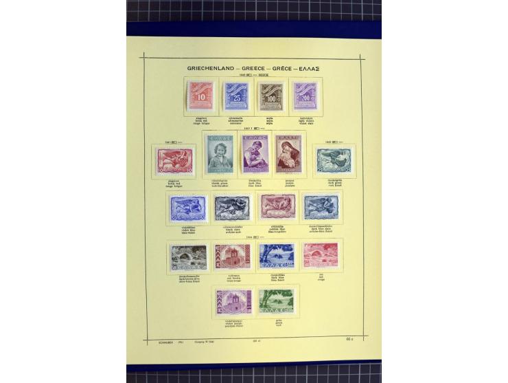 1841-1944, ungebrauchte und gestempelte Sammlung mit vielen guten Werten und Sätzen in 3 Alben