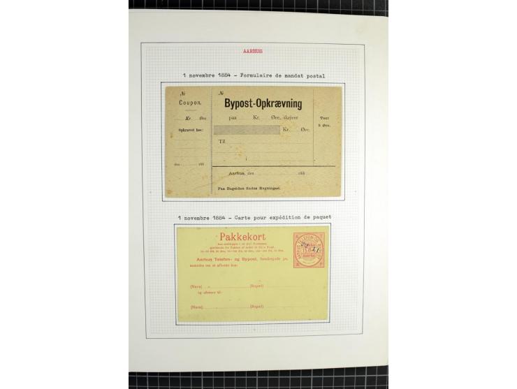 1862/1945, ungebrauchte und gestempelte Sammlung der Stadtpost und Privatpostmarken von Dänemark, Finnland, Norwegen und Schw