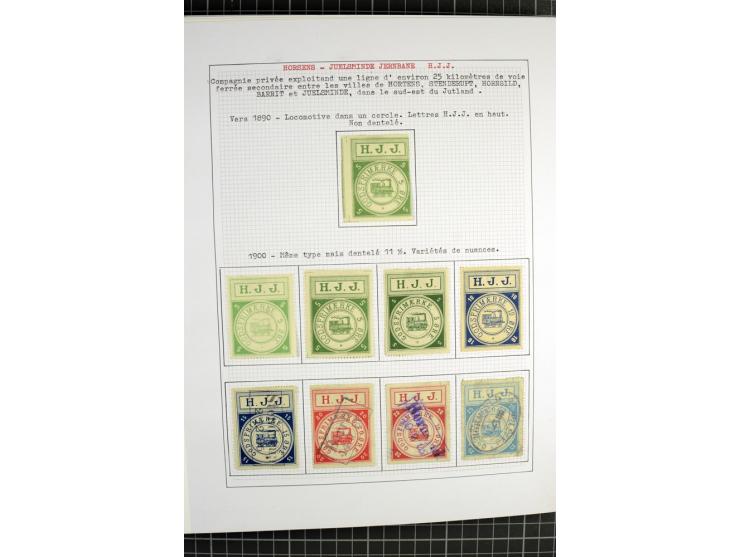 1862/1945, ungebrauchte und gestempelte Sammlung der Stadtpost und Privatpostmarken von Dänemark, Finnland, Norwegen und Schw
