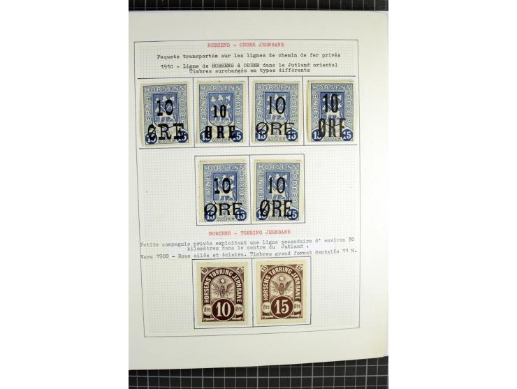 1862/1945, ungebrauchte und gestempelte Sammlung der Stadtpost und Privatpostmarken von Dänemark, Finnland, Norwegen und Schw