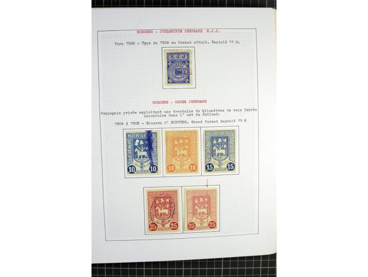 1862/1945, ungebrauchte und gestempelte Sammlung der Stadtpost und Privatpostmarken von Dänemark, Finnland, Norwegen und Schw