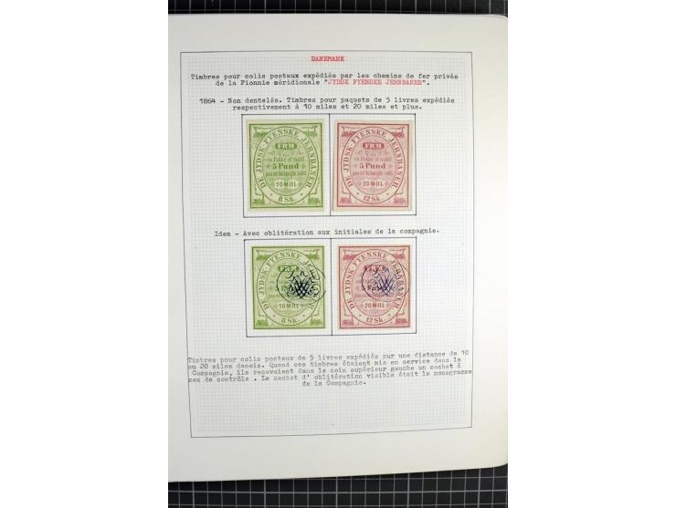 1862/1945, ungebrauchte und gestempelte Sammlung der Stadtpost und Privatpostmarken von Dänemark, Finnland, Norwegen und Schw