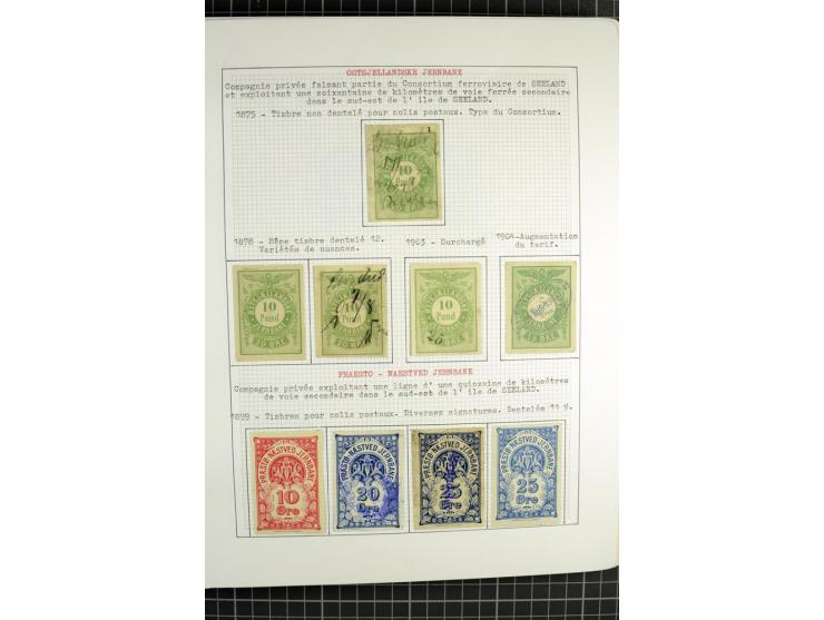1862/1945, ungebrauchte und gestempelte Sammlung der Stadtpost und Privatpostmarken von Dänemark, Finnland, Norwegen und Schw
