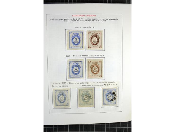1862/1945, ungebrauchte und gestempelte Sammlung der Stadtpost und Privatpostmarken von Dänemark, Finnland, Norwegen und Schw