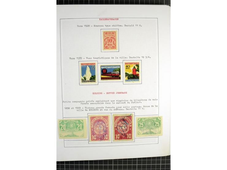 1862/1945, ungebrauchte und gestempelte Sammlung der Stadtpost und Privatpostmarken von Dänemark, Finnland, Norwegen und Schw