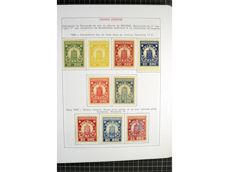 1862/1945, ungebrauchte und gestempelte Sammlung der Stadtpost und Privatpostmarken von Dänemark, Finnland, Norwegen und Schw