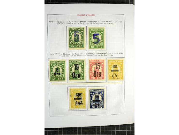 1862/1945, ungebrauchte und gestempelte Sammlung der Stadtpost und Privatpostmarken von Dänemark, Finnland, Norwegen und Schw