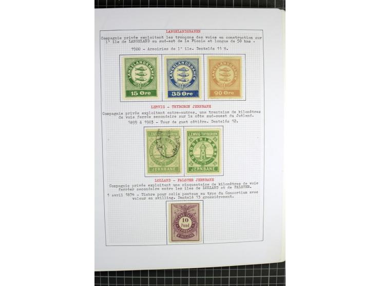 1862/1945, ungebrauchte und gestempelte Sammlung der Stadtpost und Privatpostmarken von Dänemark, Finnland, Norwegen und Schw