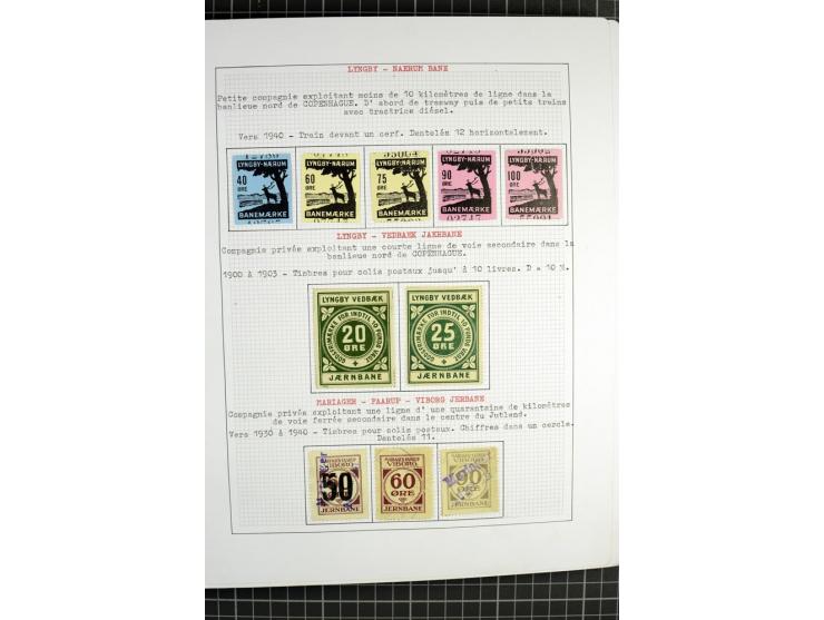 1862/1945, ungebrauchte und gestempelte Sammlung der Stadtpost und Privatpostmarken von Dänemark, Finnland, Norwegen und Schw