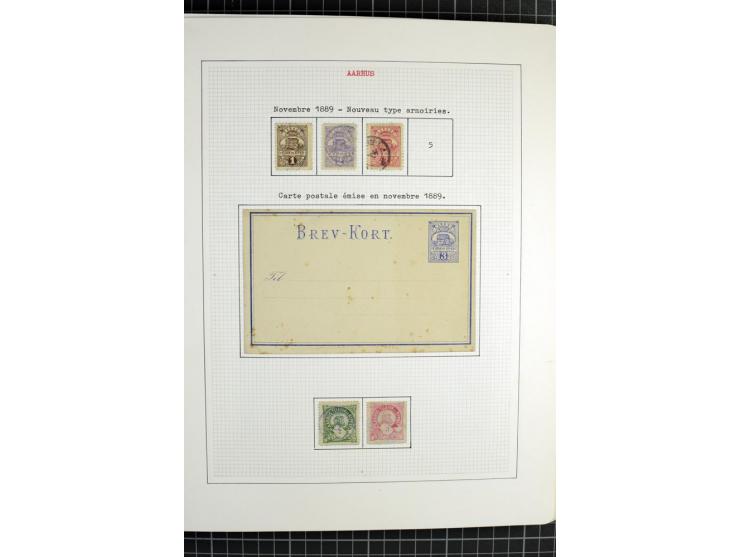 1862/1945, ungebrauchte und gestempelte Sammlung der Stadtpost und Privatpostmarken von Dänemark, Finnland, Norwegen und Schw