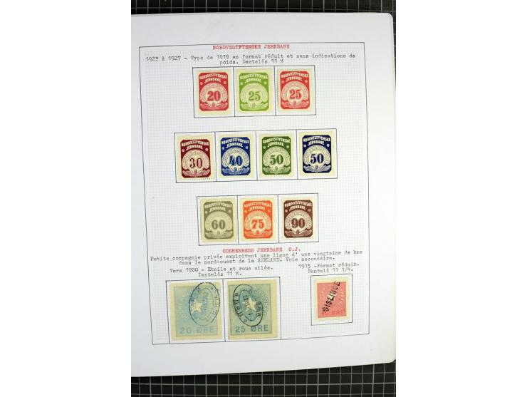 1862/1945, ungebrauchte und gestempelte Sammlung der Stadtpost und Privatpostmarken von Dänemark, Finnland, Norwegen und Schw
