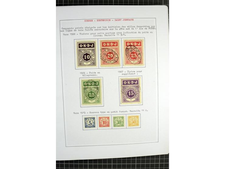 1862/1945, ungebrauchte und gestempelte Sammlung der Stadtpost und Privatpostmarken von Dänemark, Finnland, Norwegen und Schw