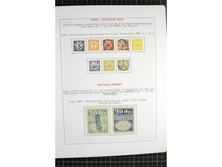 1862/1945, ungebrauchte und gestempelte Sammlung der Stadtpost und Privatpostmarken von Dänemark, Finnland, Norwegen und Schw
