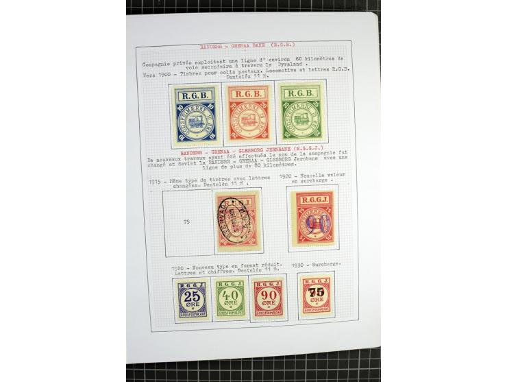 1862/1945, ungebrauchte und gestempelte Sammlung der Stadtpost und Privatpostmarken von Dänemark, Finnland, Norwegen und Schw