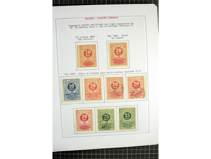 1862/1945, ungebrauchte und gestempelte Sammlung der Stadtpost und Privatpostmarken von Dänemark, Finnland, Norwegen und Schw