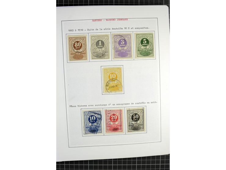 1862/1945, ungebrauchte und gestempelte Sammlung der Stadtpost und Privatpostmarken von Dänemark, Finnland, Norwegen und Schw