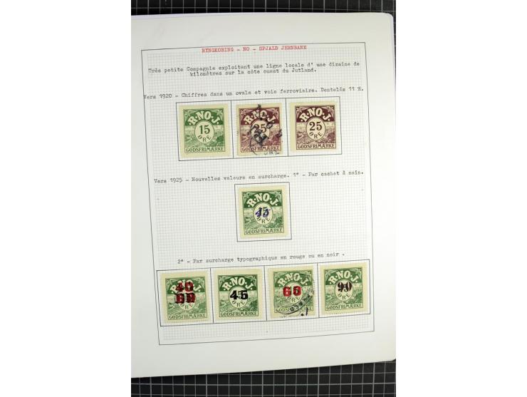 1862/1945, ungebrauchte und gestempelte Sammlung der Stadtpost und Privatpostmarken von Dänemark, Finnland, Norwegen und Schw