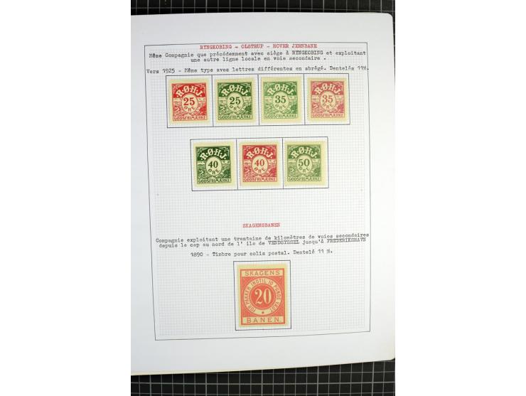 1862/1945, ungebrauchte und gestempelte Sammlung der Stadtpost und Privatpostmarken von Dänemark, Finnland, Norwegen und Schw