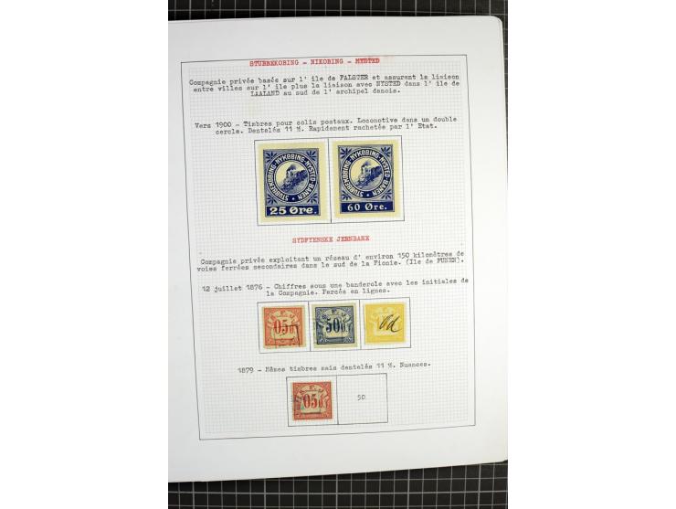 1862/1945, ungebrauchte und gestempelte Sammlung der Stadtpost und Privatpostmarken von Dänemark, Finnland, Norwegen und Schw