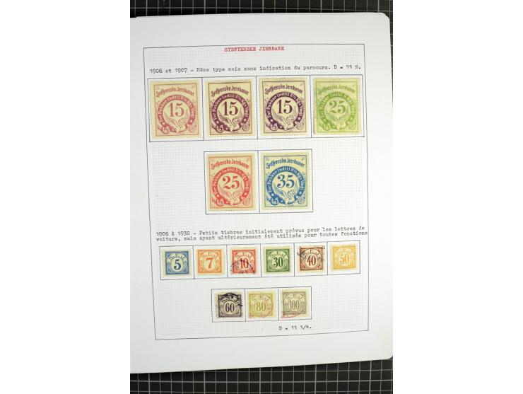 1862/1945, ungebrauchte und gestempelte Sammlung der Stadtpost und Privatpostmarken von Dänemark, Finnland, Norwegen und Schw