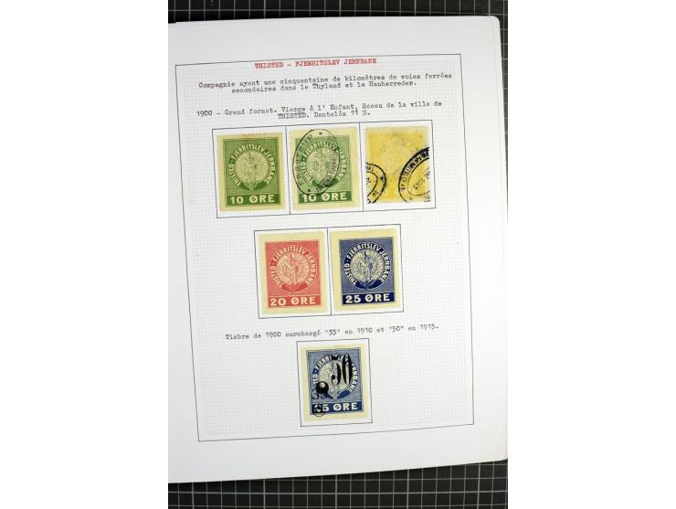 1862/1945, ungebrauchte und gestempelte Sammlung der Stadtpost und Privatpostmarken von Dänemark, Finnland, Norwegen und Schw