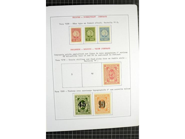1862/1945, ungebrauchte und gestempelte Sammlung der Stadtpost und Privatpostmarken von Dänemark, Finnland, Norwegen und Schw
