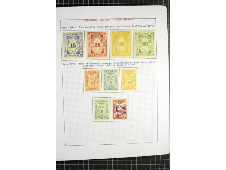 1862/1945, ungebrauchte und gestempelte Sammlung der Stadtpost und Privatpostmarken von Dänemark, Finnland, Norwegen und Schw