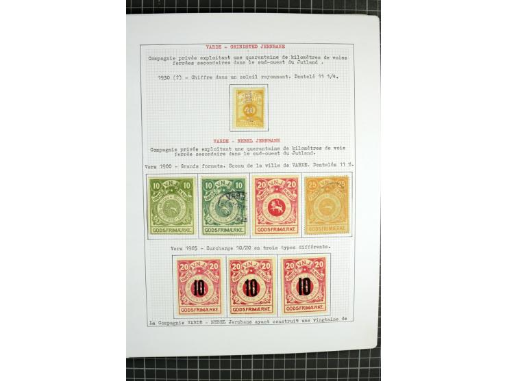 1862/1945, ungebrauchte und gestempelte Sammlung der Stadtpost und Privatpostmarken von Dänemark, Finnland, Norwegen und Schw