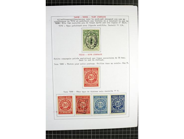 1862/1945, ungebrauchte und gestempelte Sammlung der Stadtpost und Privatpostmarken von Dänemark, Finnland, Norwegen und Schw
