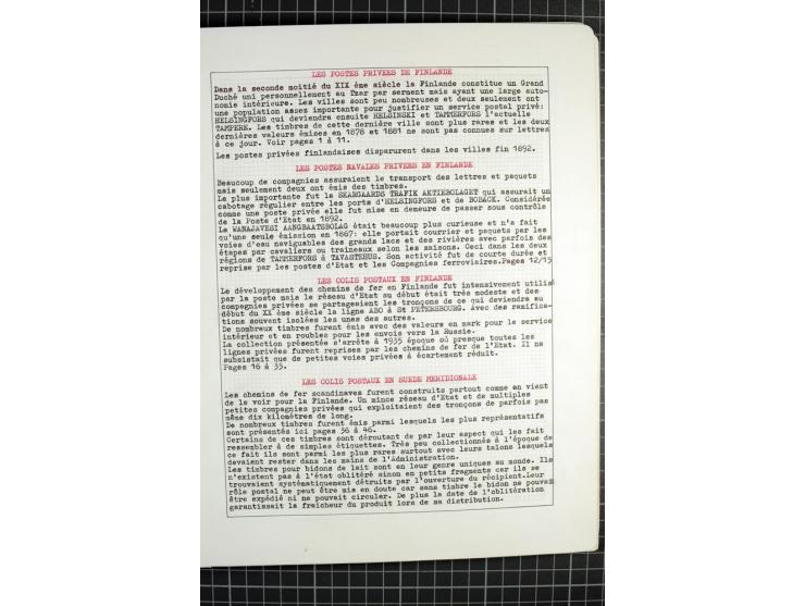 1862/1945, ungebrauchte und gestempelte Sammlung der Stadtpost und Privatpostmarken von Dänemark, Finnland, Norwegen und Schw