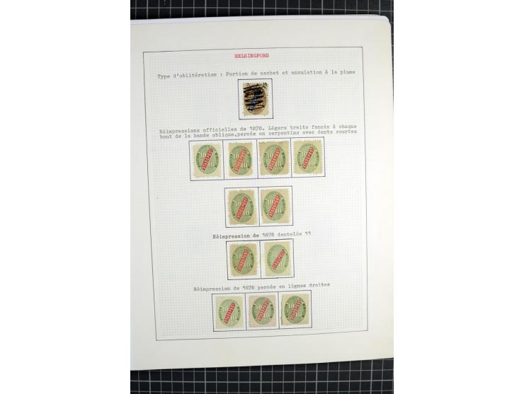 1862/1945, ungebrauchte und gestempelte Sammlung der Stadtpost und Privatpostmarken von Dänemark, Finnland, Norwegen und Schw