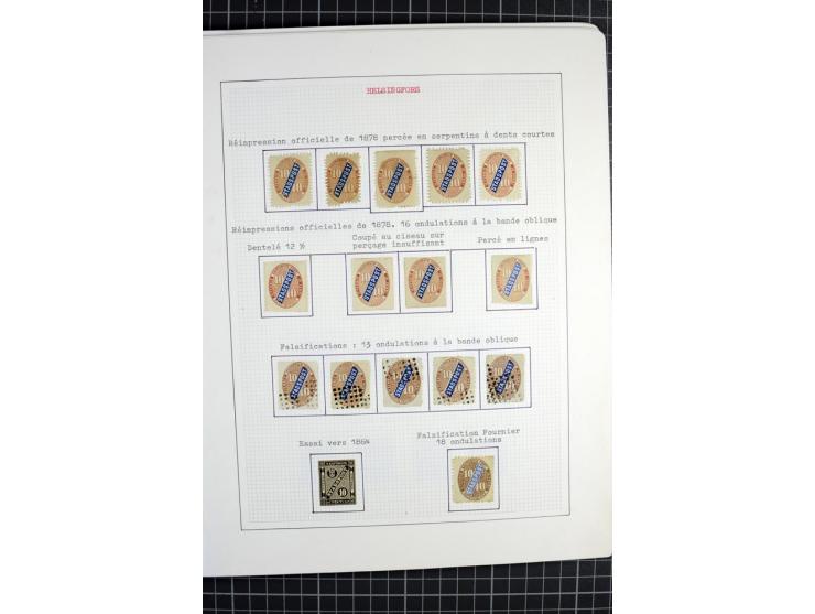1862/1945, ungebrauchte und gestempelte Sammlung der Stadtpost und Privatpostmarken von Dänemark, Finnland, Norwegen und Schw