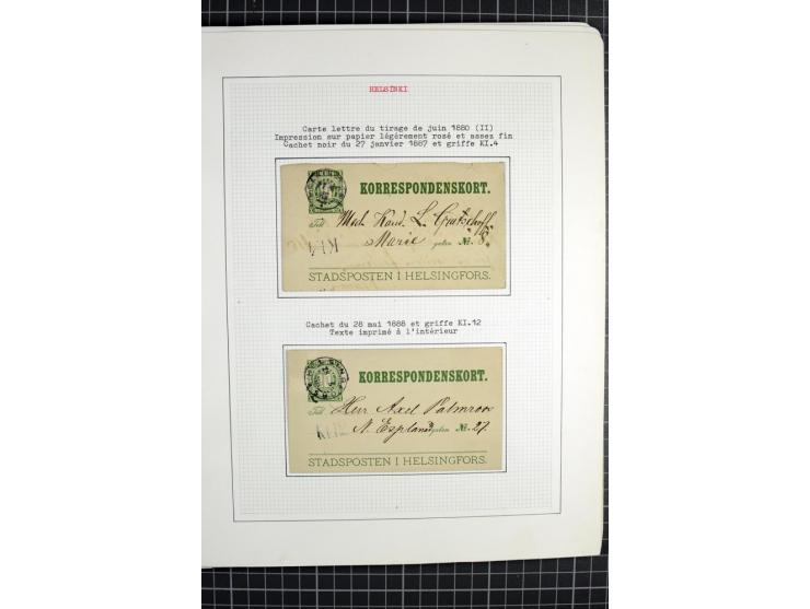 1862/1945, ungebrauchte und gestempelte Sammlung der Stadtpost und Privatpostmarken von Dänemark, Finnland, Norwegen und Schw