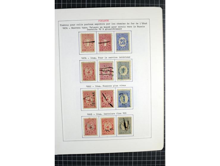 1862/1945, ungebrauchte und gestempelte Sammlung der Stadtpost und Privatpostmarken von Dänemark, Finnland, Norwegen und Schw