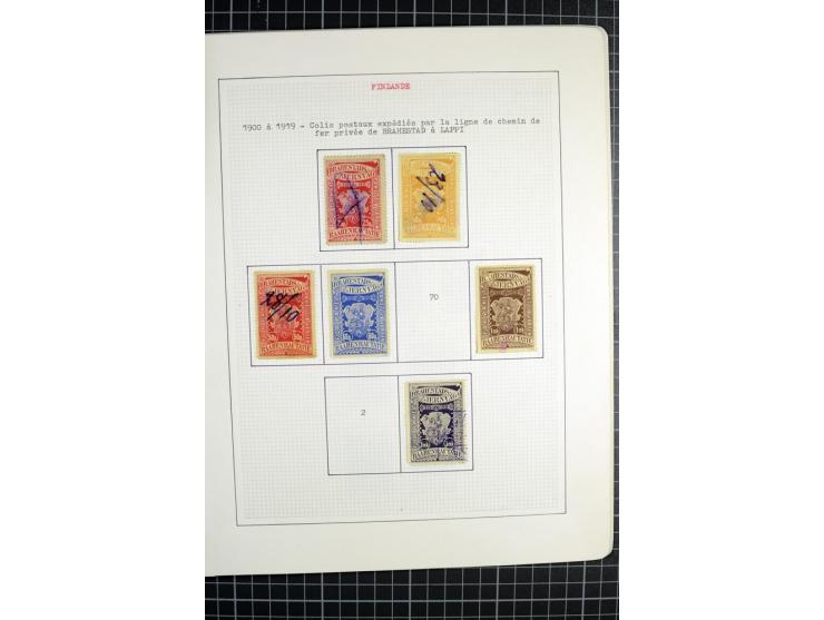 1862/1945, ungebrauchte und gestempelte Sammlung der Stadtpost und Privatpostmarken von Dänemark, Finnland, Norwegen und Schw