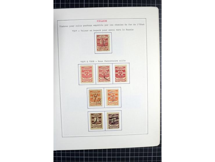 1862/1945, ungebrauchte und gestempelte Sammlung der Stadtpost und Privatpostmarken von Dänemark, Finnland, Norwegen und Schw