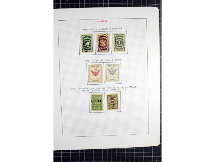 1862/1945, ungebrauchte und gestempelte Sammlung der Stadtpost und Privatpostmarken von Dänemark, Finnland, Norwegen und Schw