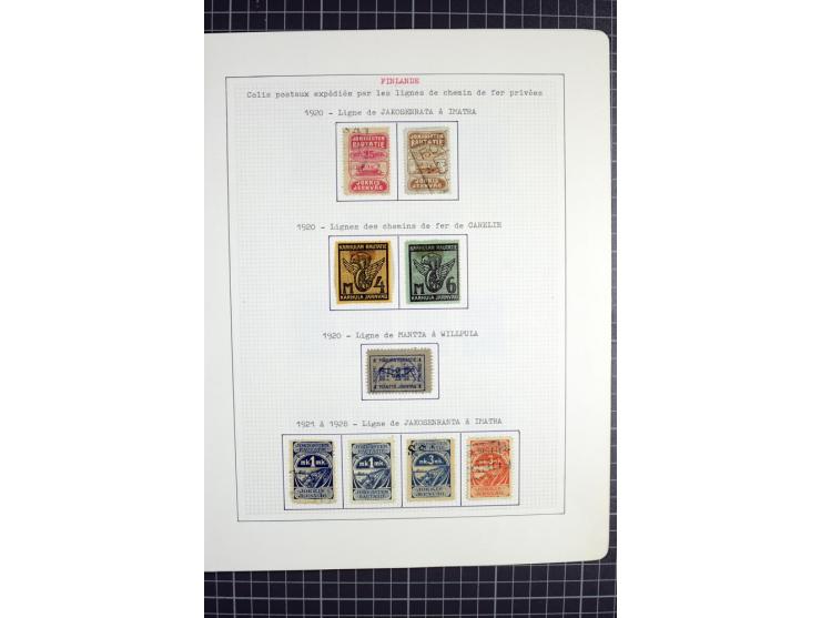 1862/1945, ungebrauchte und gestempelte Sammlung der Stadtpost und Privatpostmarken von Dänemark, Finnland, Norwegen und Schw