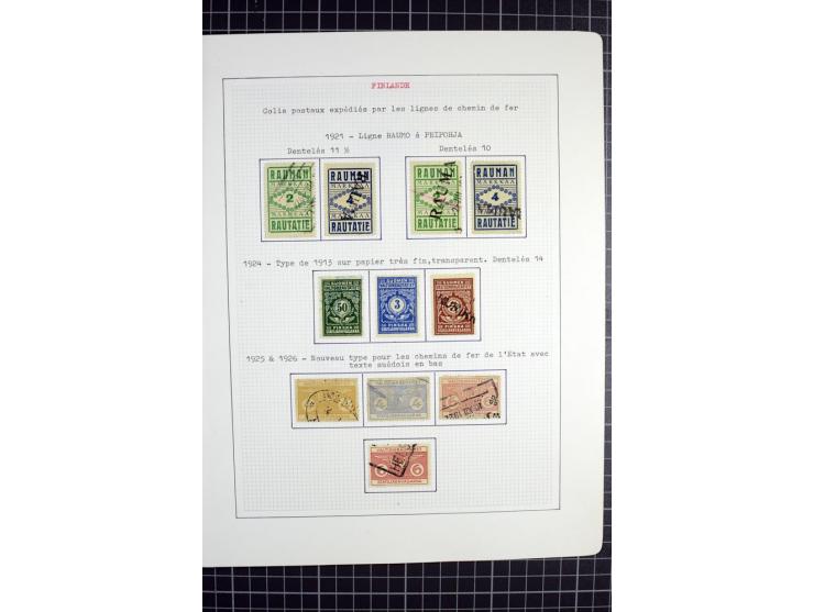 1862/1945, ungebrauchte und gestempelte Sammlung der Stadtpost und Privatpostmarken von Dänemark, Finnland, Norwegen und Schw
