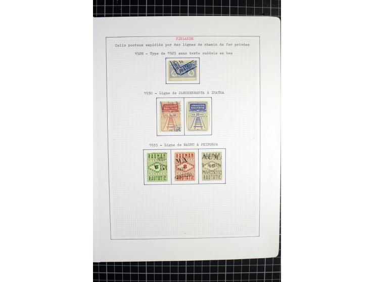 1862/1945, ungebrauchte und gestempelte Sammlung der Stadtpost und Privatpostmarken von Dänemark, Finnland, Norwegen und Schw